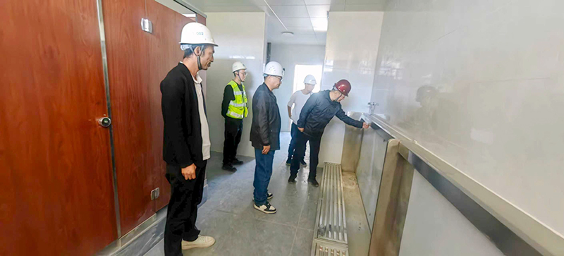 米乐网页版登录入口 第六十七高级中学项目部国庆、中秋安全生产检查简报